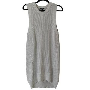 Intermix Cashmere Sleeveless Knit Sweater Dress in Grey Sz S